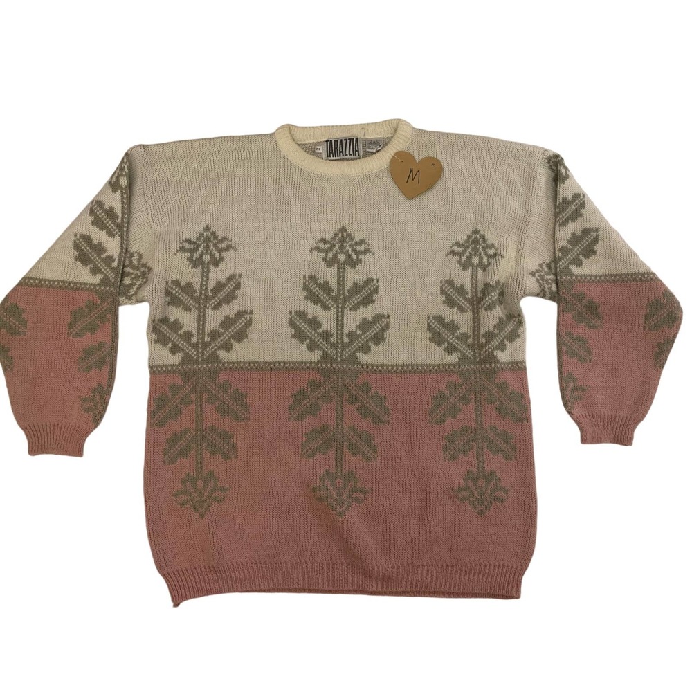 Tarazzia Vintage Floral Pullover Sweater